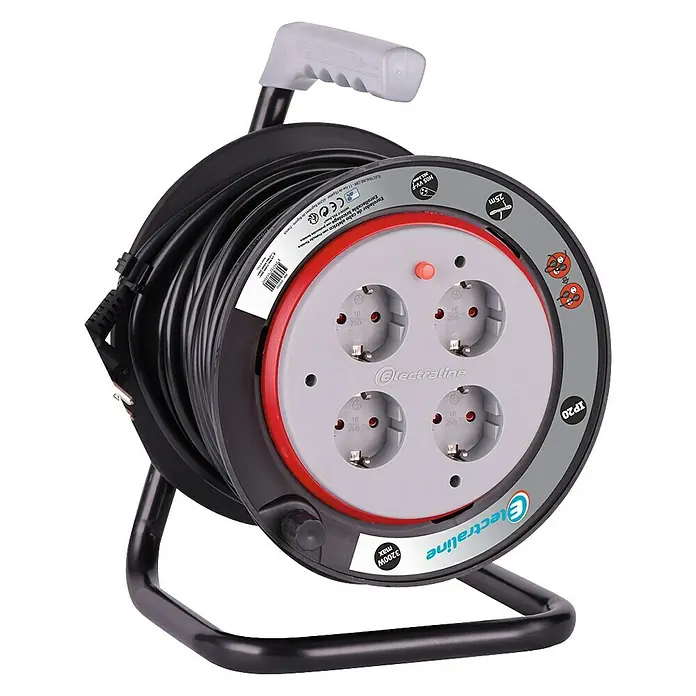 Electraline Enrollacables - 25 m, Para interior, H05VV-F3G1,5