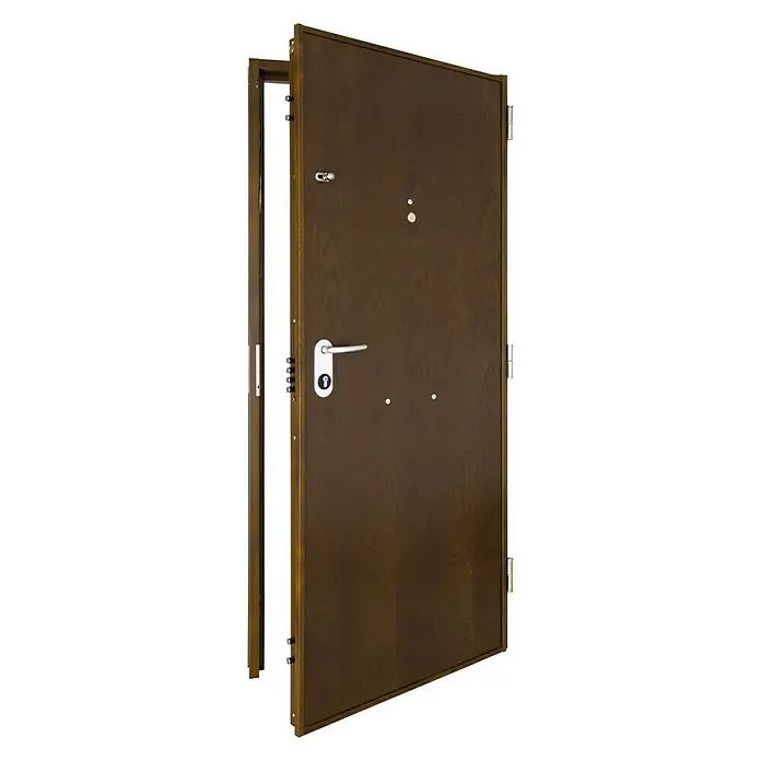 SegureStil Puerta de entrada Acorazada V500CC Serie V Exterior - 90 x 206 cm, Derecha, Nogal