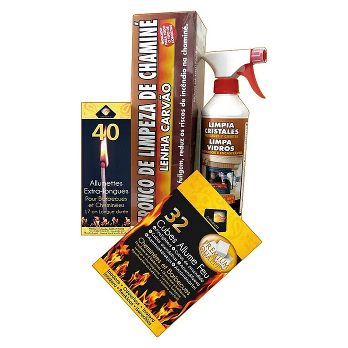 Kit de accesorios para chimeneas - 4 piezas