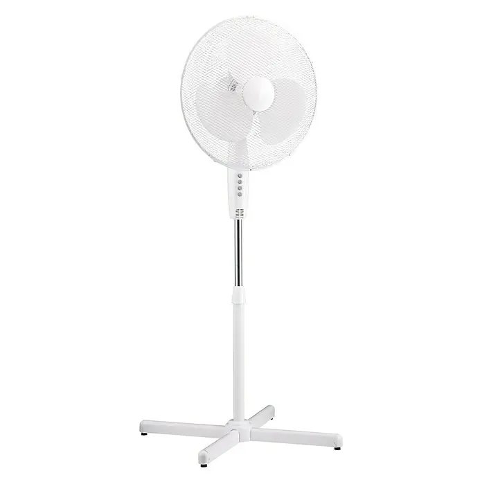 Houston Ventilador de pie 50113 BH - Blanco, Diámetro: 40 cm, 45 W
