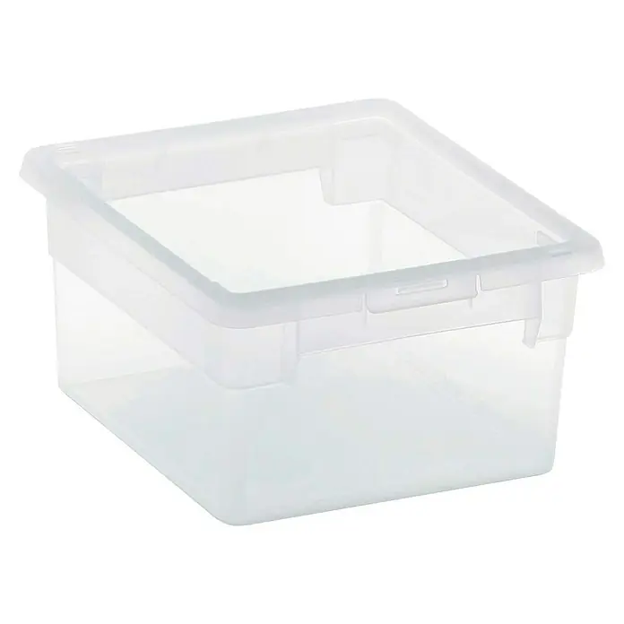 Terry Light Box Caja con tapa - 17,8 x 20,4 x 10 cm, Capacidad: 2,5 l