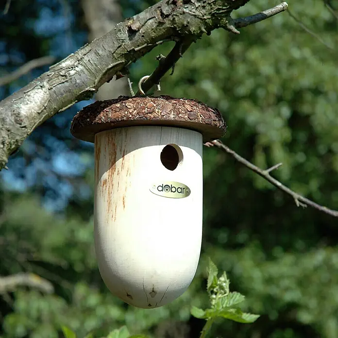 Dobar Nistkasten - Durchmesser: 14 cm, Höhe: 27 cm, Natur/Braun, Holz - Stimmungsaufnahme