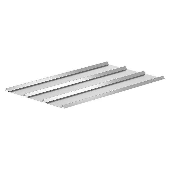 Sarei Piccolo Dachblech Fassadenblech - 118 cm x 58,5 cm x 0,6 mm, Natur - Linke Seitenansicht