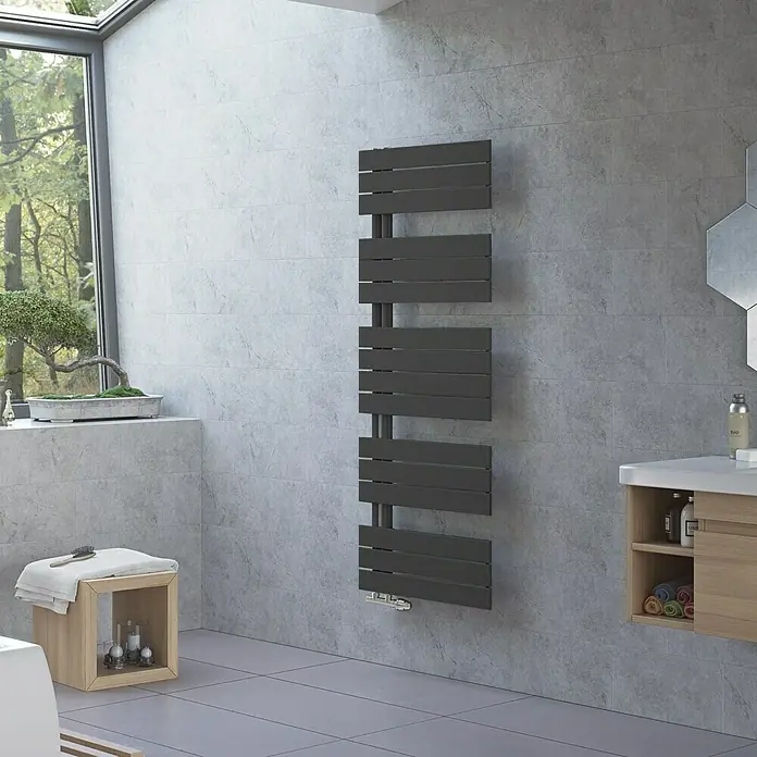 Ximax Designheizkörper P2 Open - 60 x 149,5 cm, 872 W, Anthrazit - Vorderansicht