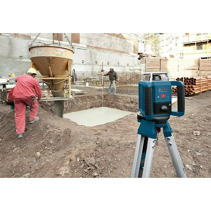 Bosch Professional Rotationslaser GRL 400 H - Max. Arbeitsbereich: Ø 400 m mit Empfänger, Messgenauigkeit: ± 0,08 mm/m