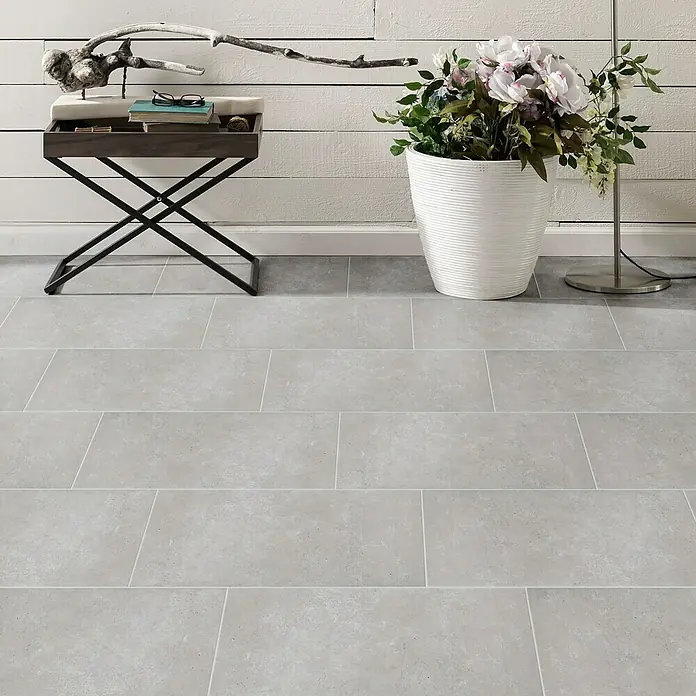 Keramische tegel Beton Grigio - 30 x 61,5 cm, Grijs, Geglazuurd - Sfeeropname