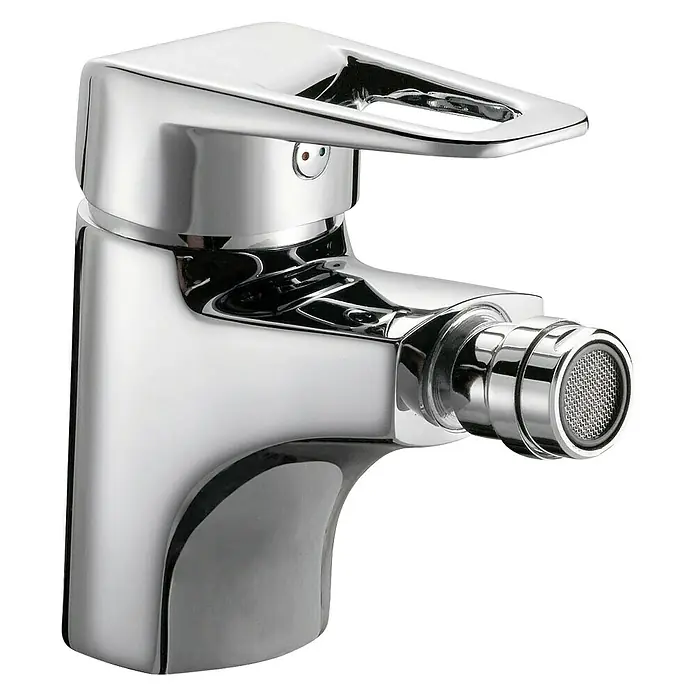 Cosmobath Kanata Grifo monomando de bidé - Cromo, Brillante - Vista angular