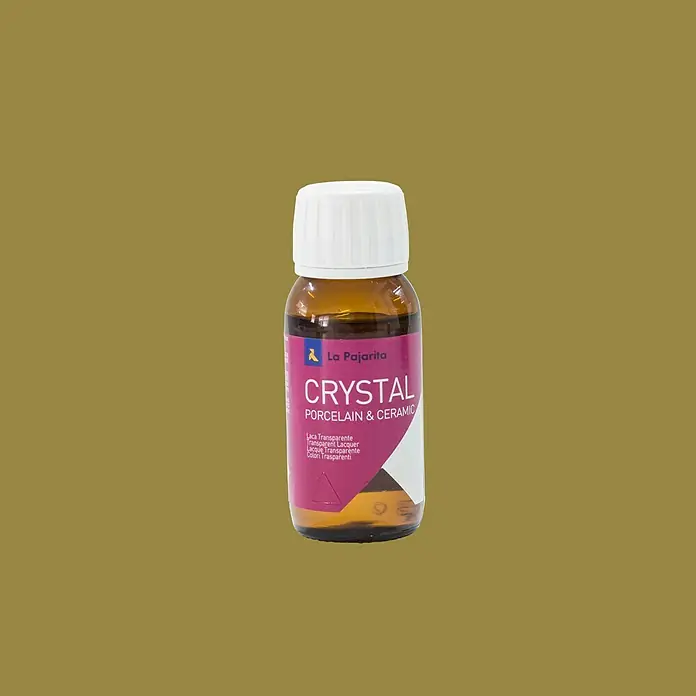 La Pajarita Laca para efectos decorativos Crystal - Ocre, 50 ml, Brillante - Vista frontal
