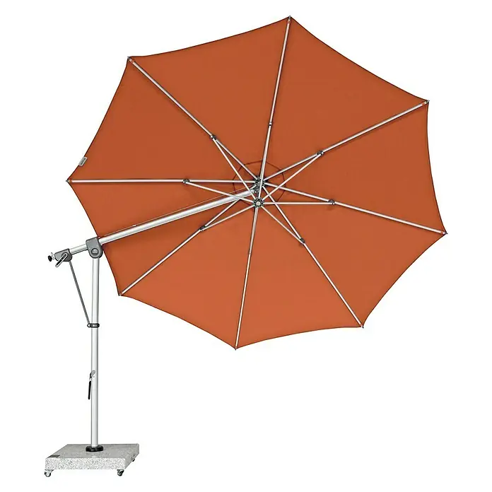 Doppler Expert Pendelschirm - Terracotta, 350 cm - Ansicht von unten