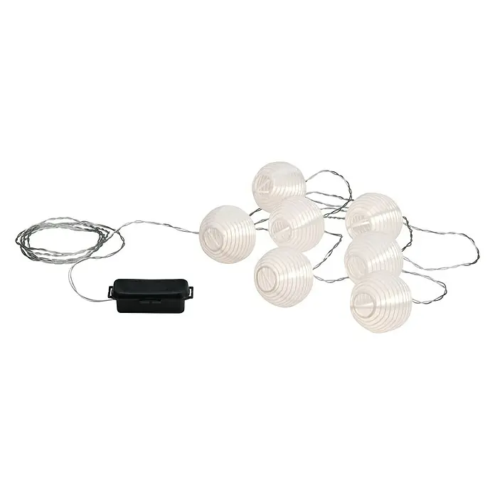 Paulmann LED-Lichterkette Lampion - 7-flammig, 3,6 m, Außen
