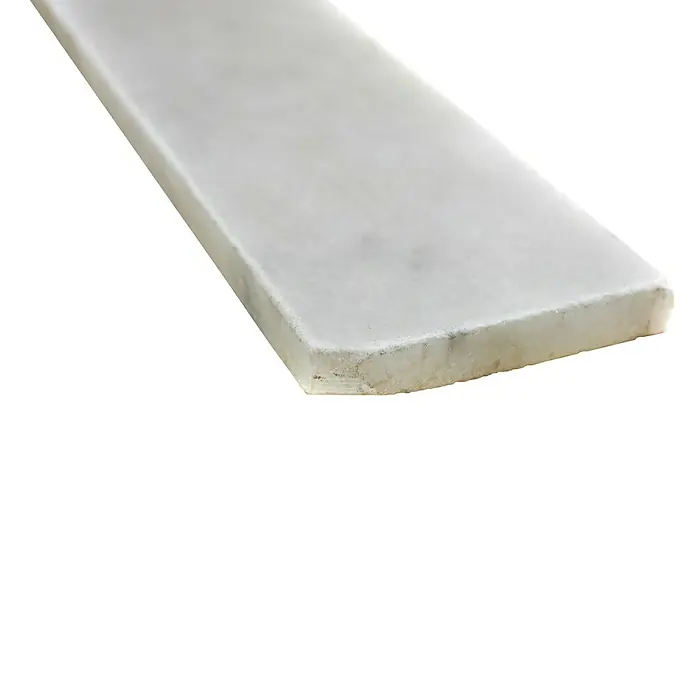 Tegelplint Ibiza White SO 42470 - 7 x 40,6 cm, Wit, Mat - Close-up