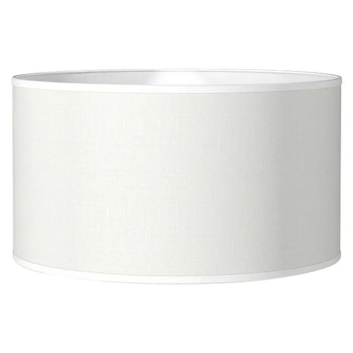 Home Sweet Home Lampenschirm Bling - Ø x H: 40 x 22 cm, Pure White, Baumwolle, Rund - Vorderansicht