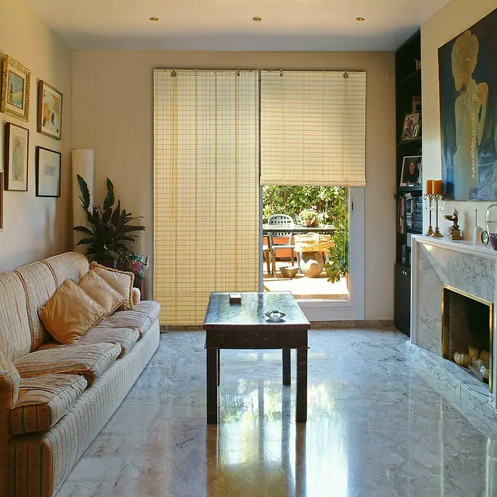 Estor enrollable Safari - An x Al: 120 x 175 cm, Natural - Foto ambiente