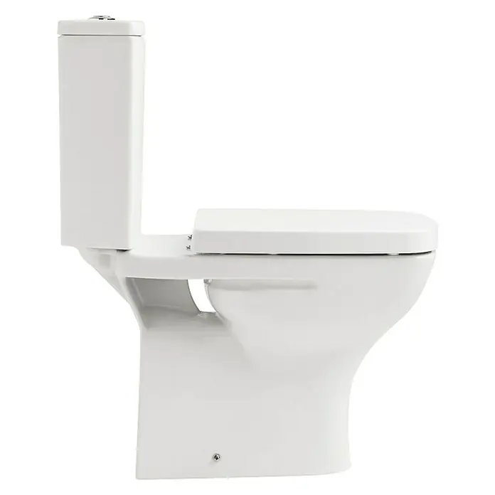 Gala Street Square Taza de WC - Salida WC: Horizontal, Blanco