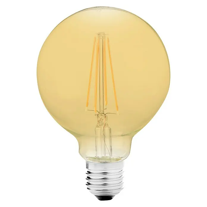 Bombilla LED Globo Gold - 6 W, E27, Color de luz: Blanco cálido, No regulable, Globo