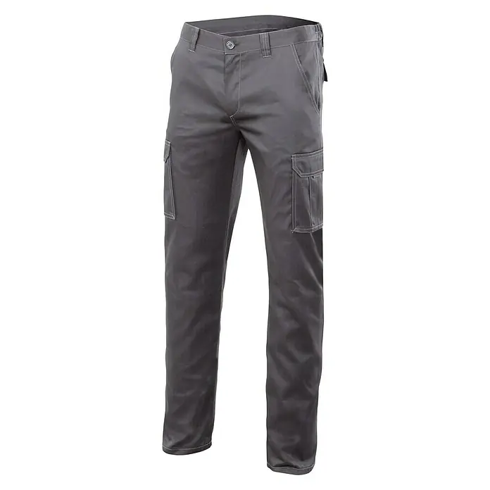 Velilla Pantalones de trabajo Stretch multibolsillos - 54, Gris, 16% poliéster, 46% algodón, 38% EMET
