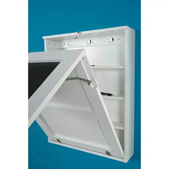 Phönix Wandschreibtisch York - L x B x H: 60 x 75,5 x 149 cm, Weiß/Schwarz - Anwendungsbeispiel