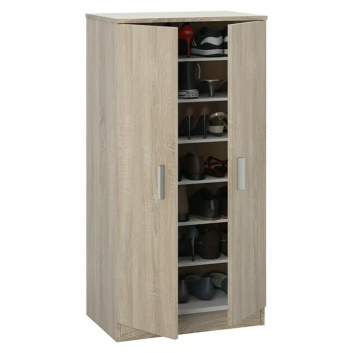 Zapatero Basic - L x An x Al: 36 x 55 x 108 cm, Marrón