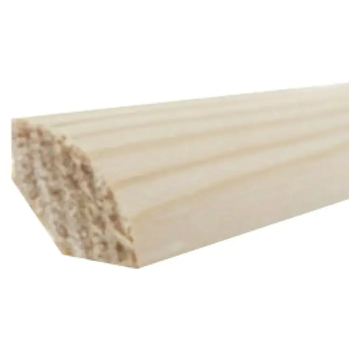Amco Viertelstab - Fichte/Kiefer, L x B x H: 2,4 m x 20 mm x 20 mm, Unbehandelt
