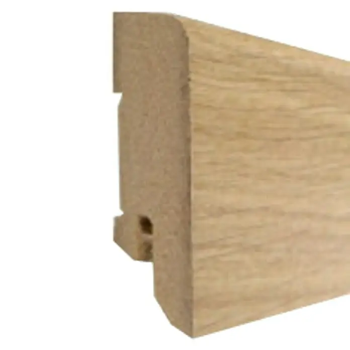 Amco Sockelleiste Clip-Technik - Eiche, L x B x H: 2,5 m x 18 mm x 50 mm, Furniert