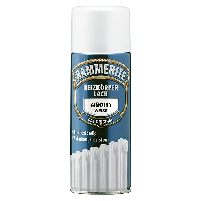 Hammerite Heizkörperlack - Weiß, 400 ml, Glänzend