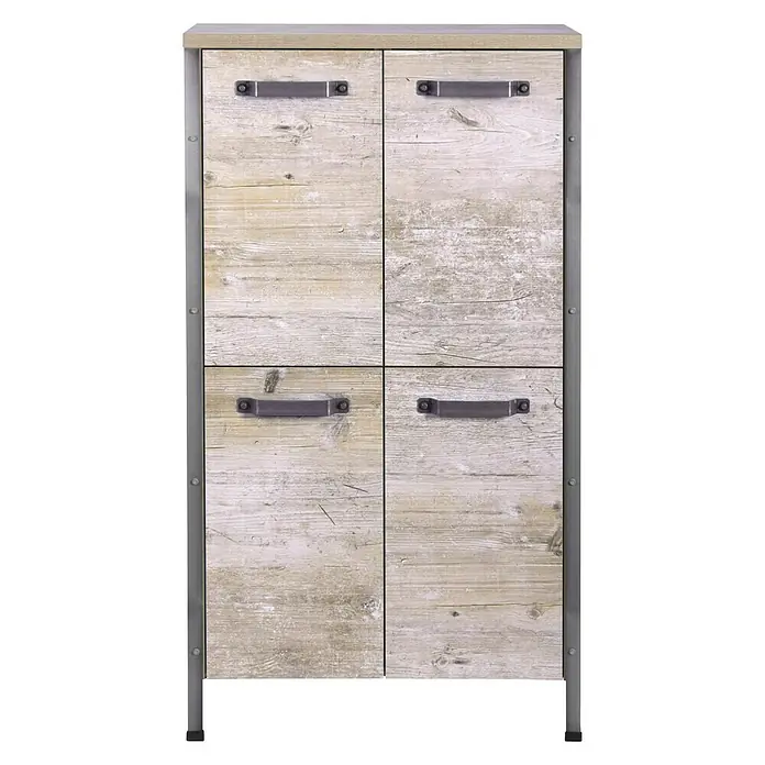 Schildmeyer Harkon Highboard - 64 x 34 x 119 cm, Findus - Vorderansicht