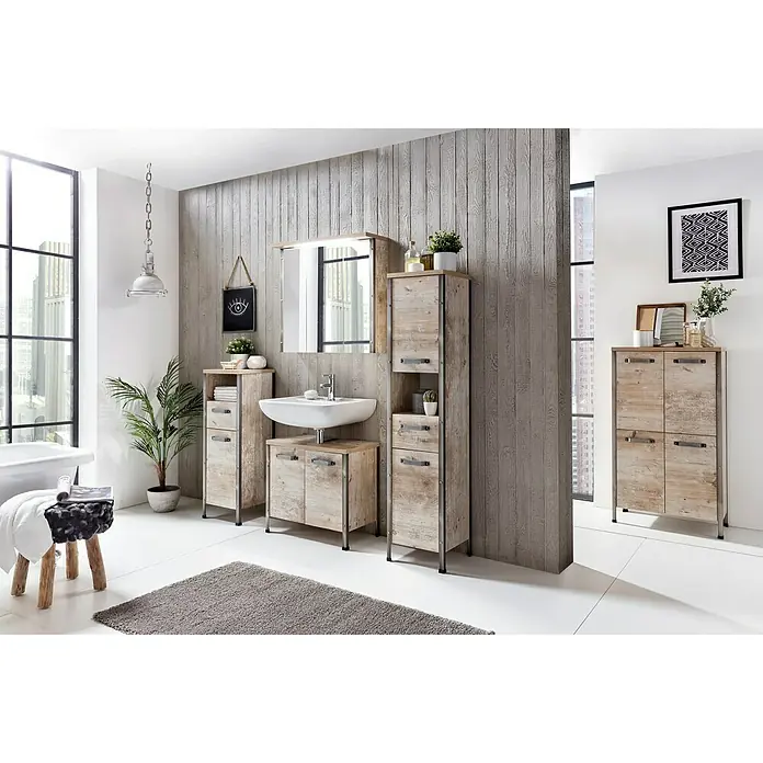 Schildmeyer Harkon Highboard - 64 x 34 x 119 cm, Findus - Stimmungsaufnahme