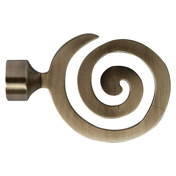 Tapa final Eclectic espiral bronce - 1 ud.