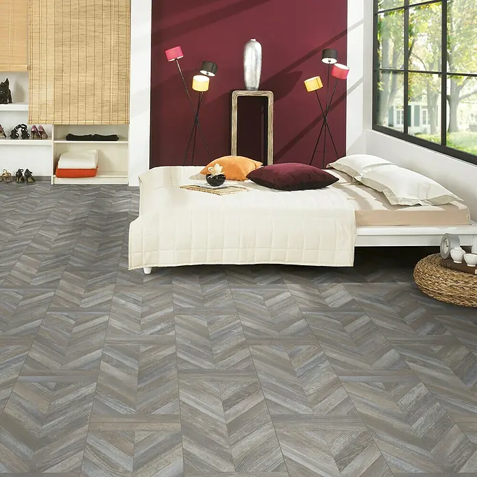 LOGOCLIC Uzorak Ceramico Eiche Padua - 296 x 195 x 1 mm, Riblja kost - Živopisni prikaz