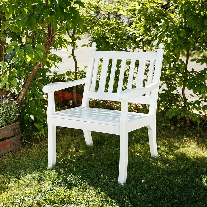 Blome Hohenzollern Gartensessel - 68 cm, PVC, Weiß - Stimmungsaufnahme