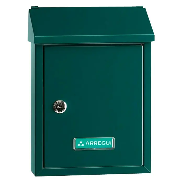 Arregui Smart Buzón de correo E-5723 - Acero, L x An x Al: 21,6 x 8 x 30 cm, Verde