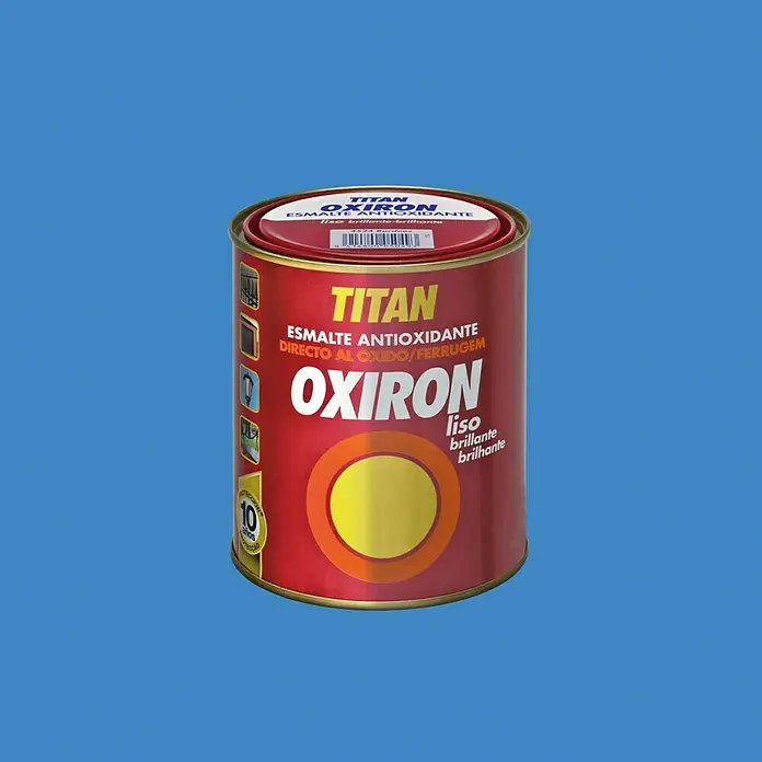 Oxiron Esmalte para metal - Azul, 750 ml, Brillante, Base solvente