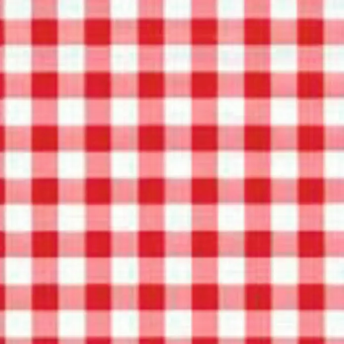 Mantel para mesa a metros Chek - Ancho: 140 cm, Rojo