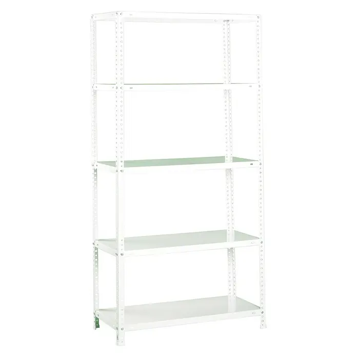 Simonrack Comfort Metallregal Comfort - L x B x H: 50 x 90 x 180 cm, Traglast: 100 kg/Boden, Anzahl Böden: 5 Stk., Schrauben, Weiß