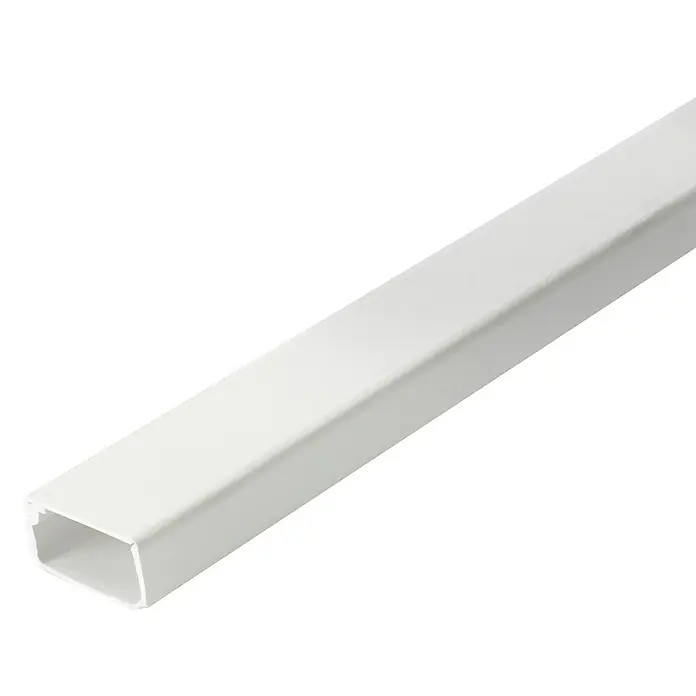 Inofix Canaleta para cables - L x An x Al: 200 x 2,1 x 1,15 cm, Blanco