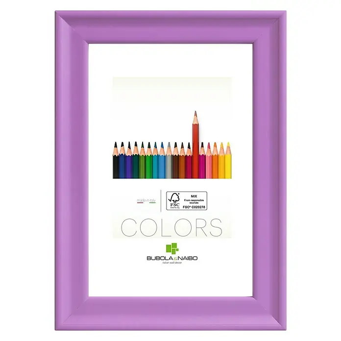 Marco de fotos Colors - Lila, 13 x 18 cm, Madera