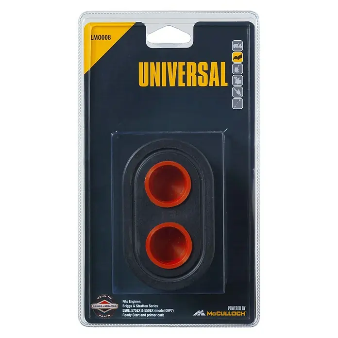 McCulloch Filtro de aire LMO008 - Específico para: Motor Briggs & Stratton Serie 550E/550 EX/575EX - Vista frontal