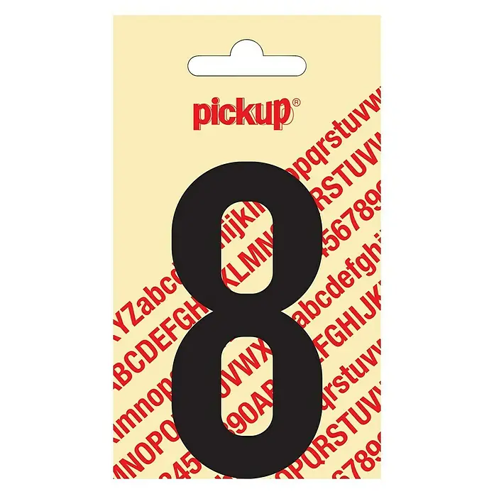 Pickup Naljepnica - Motiv: 8, Crne boje, Visina: 90 mm