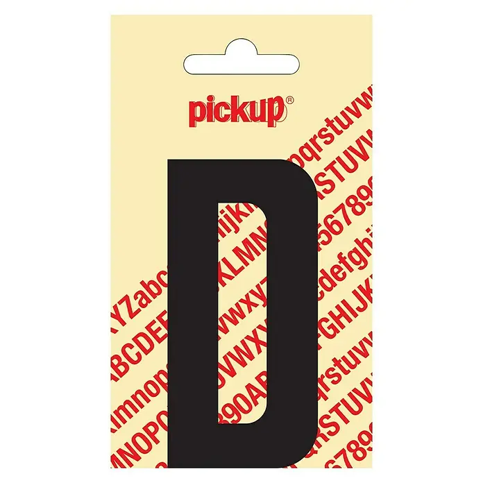 Pickup Naljepnica - Motiv: D, Crne boje, Visina: 90 mm