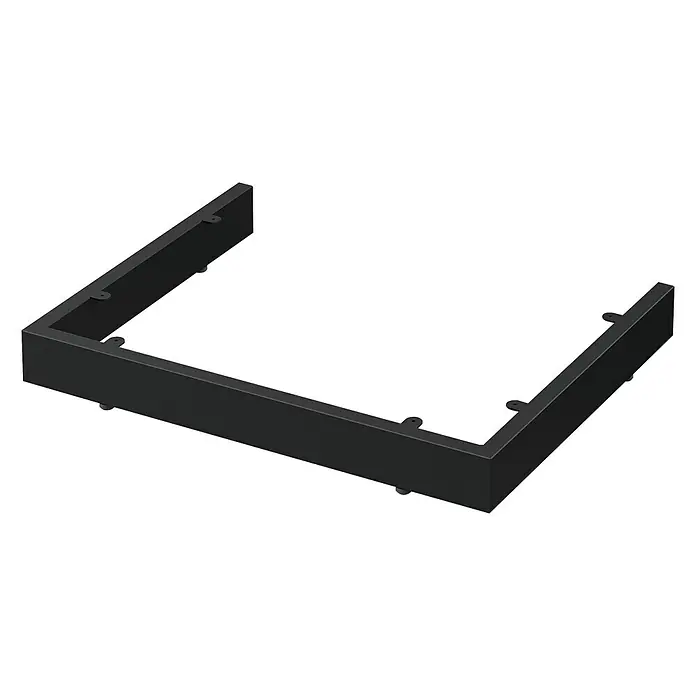 Baden Haus Qubo Sockelfuß-Set - 43 x 55 x 6 cm, Metall, Schwarz