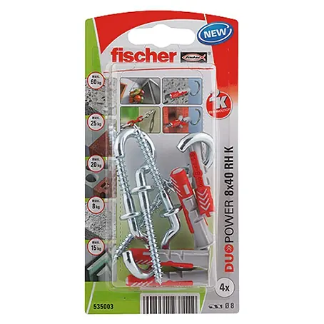 Fischer Duopower Set de tacos con hembrilla abierta