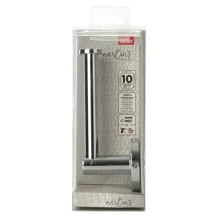 Tatay Martins Portarrollos papel higiénico - Cromo, Aleación de zinc