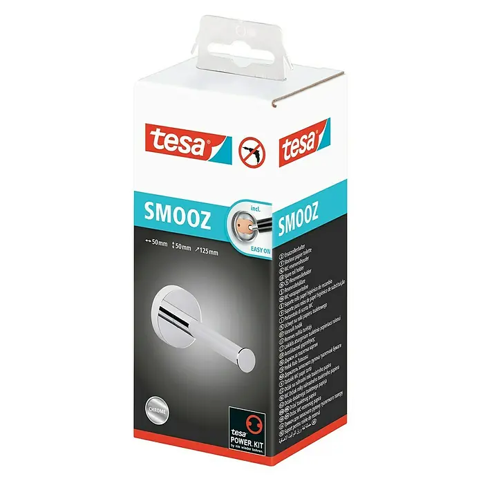 Tesa Smooz Ersatzpapierrollenhalter - Chrom, Glänzend