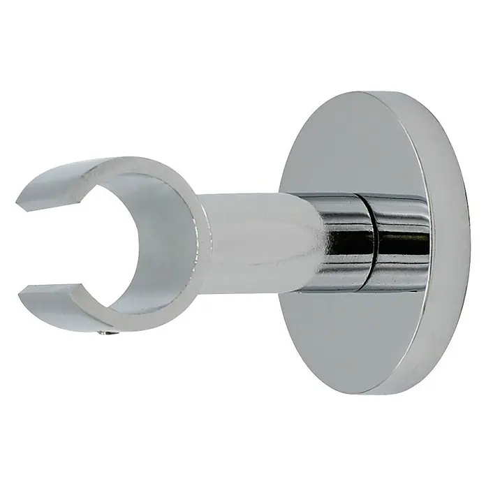 Expo Ambiente Deckenträger Klassik - Chrom, Geeignet für: Gardinenstangen Ø 20 mm - Linke Seitenansicht