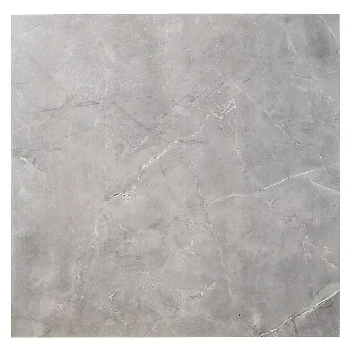 Feinsteinzeugfliese Premium Marble - 80 x 80 cm, Grau, Glänzend