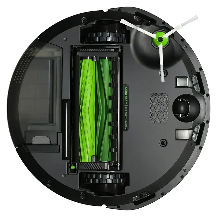 iRobot Saugroboter Roomba E5158 - Behältervolumen: 0,6 l, Betriebsdauer: 90 min - Ansicht von unten