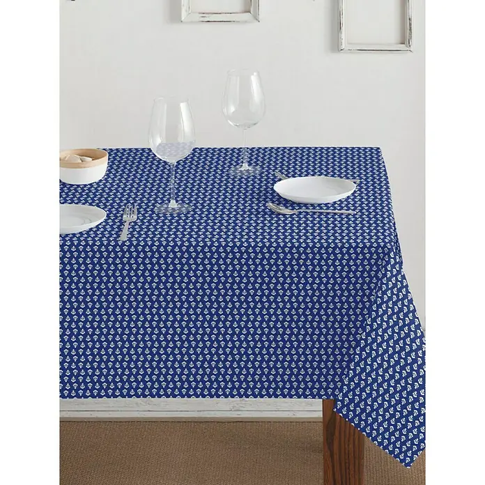 Mantel para mesa a metros Anker - 140 cm, Azul