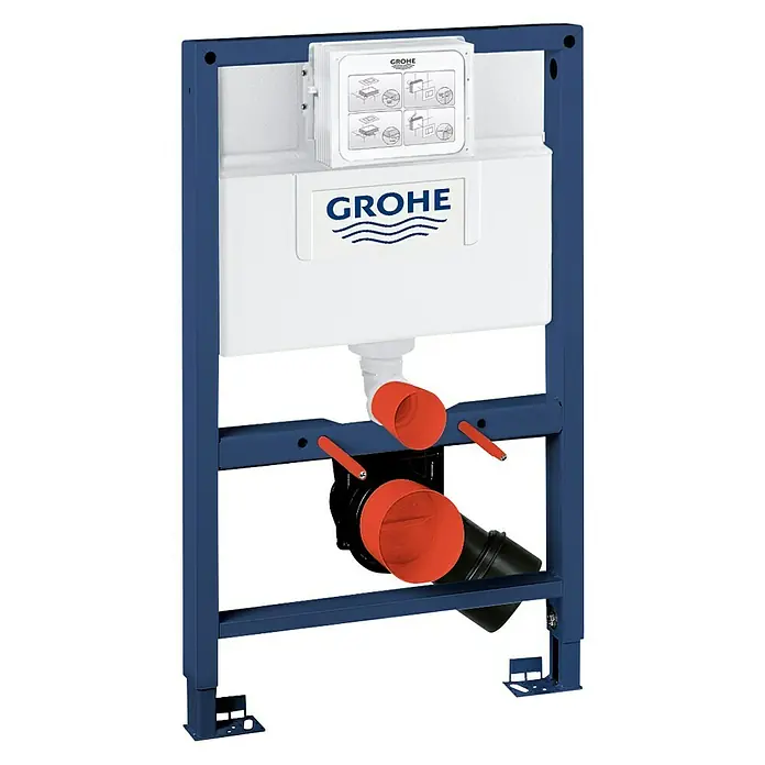 Grohe Rapid SL WC-Vorwandelement - 16,5 x 50 x 82 cm, Pulverbeschichtet - Vorderansicht