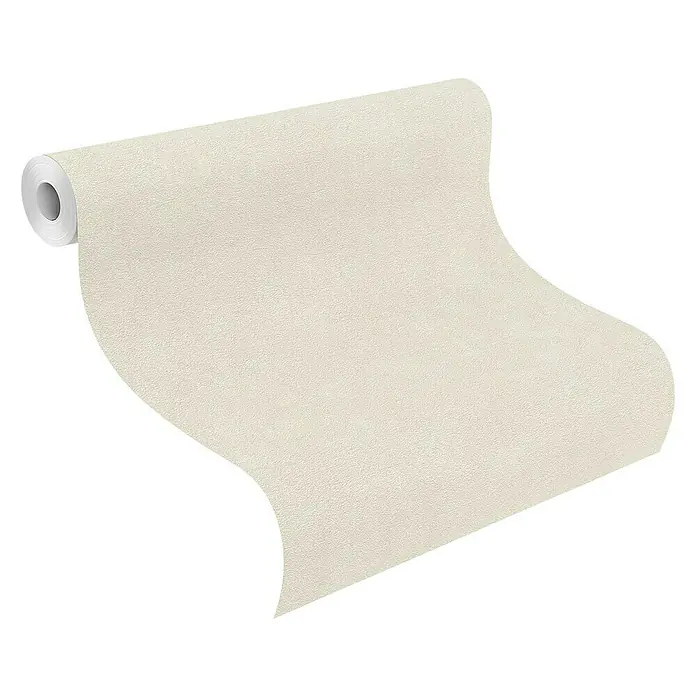 Rasch Vliestapete - Hellbeige, Uni, 10,05 x 0,53 m