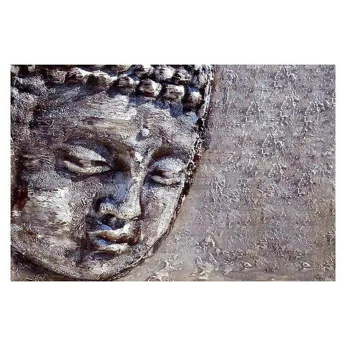 Cuadro Buda gris - Buda, An x Al: 120 x 80 cm